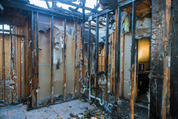 Professional Fire Damage Assessment technician working in Akron, IA